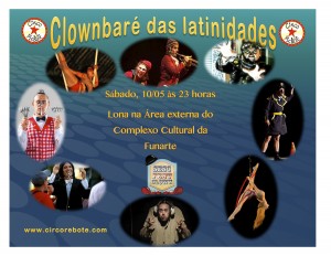 cartaz clownbaré das latinidades 2014